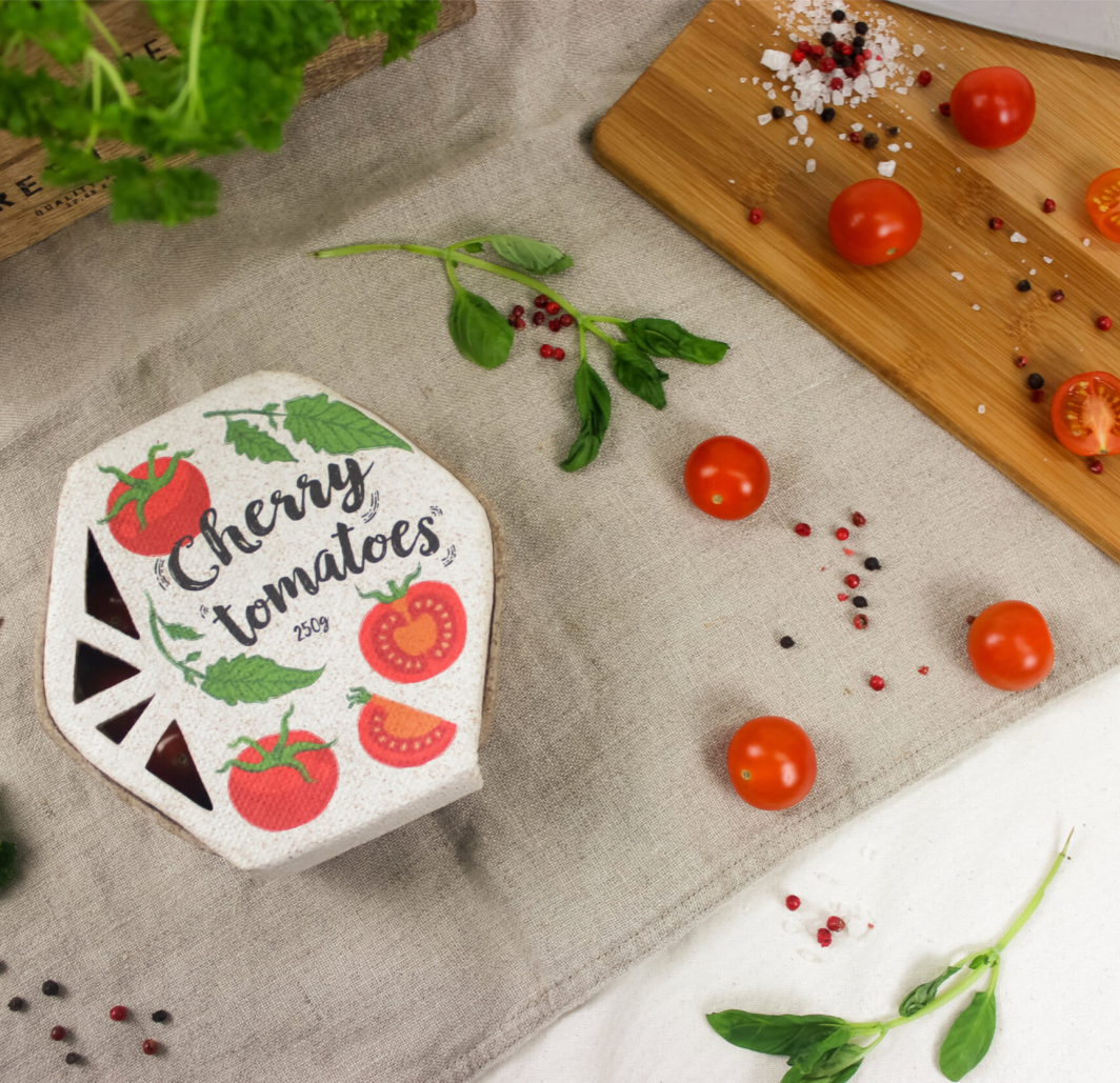 Tomato - pakkausmuotoilu